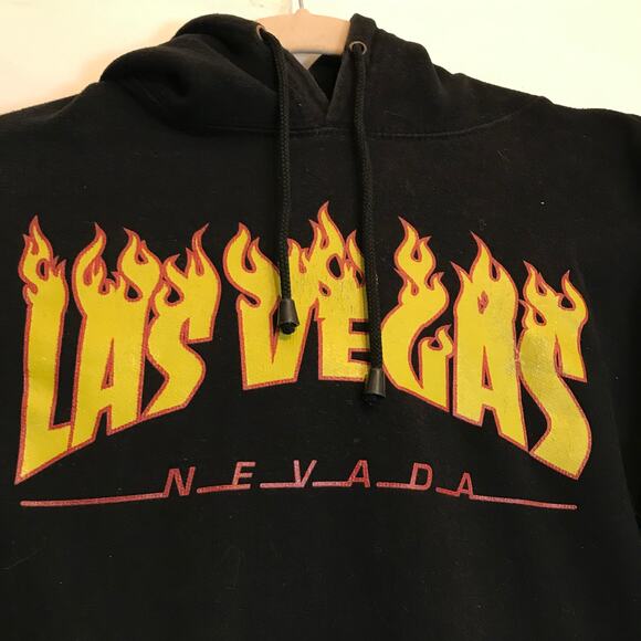ESY Surf CO Hoodie  Sweatshirt Men's L Black Los Vegas Graphic - Picture 2 of 10
